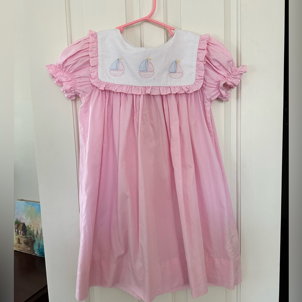 Girls Cecil & Lou Sailboat Dress